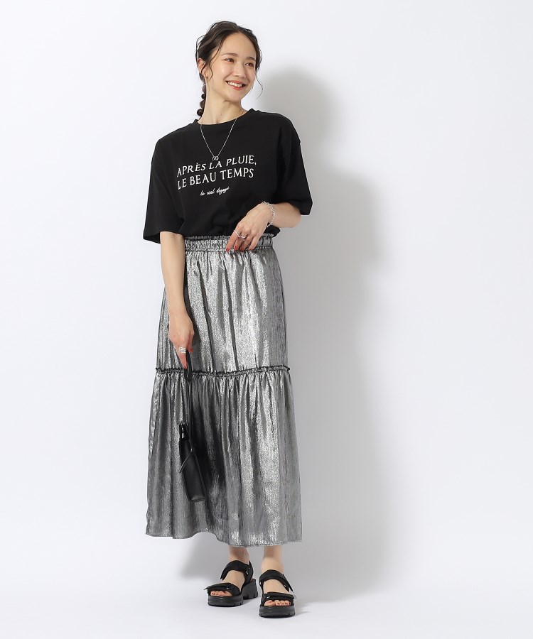 シューラルー(SHOO・LA・RUE)の【洗える/プチプラ/綿100％】グラフィック半袖ゆるTシャツ18