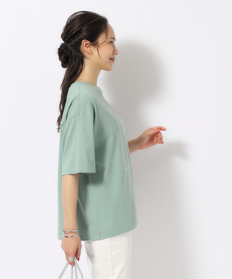 シューラルー(SHOO・LA・RUE)の【洗える/プチプラ/綿100％】グラフィック半袖ゆるTシャツ7