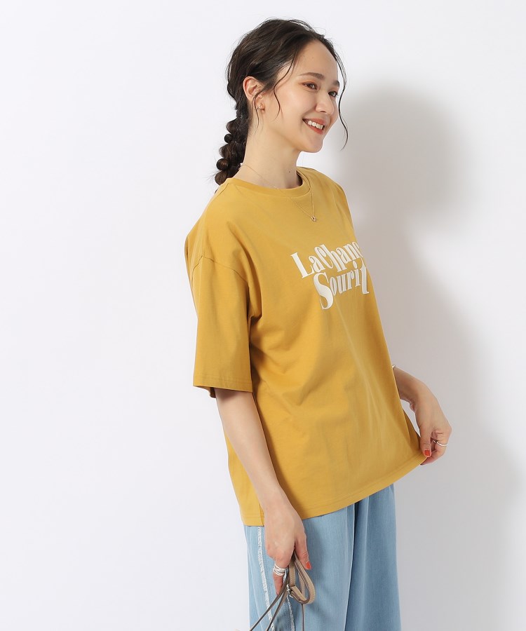 シューラルー(SHOO・LA・RUE)の【洗える/プチプラ/綿100％】グラフィック半袖ゆるTシャツ37