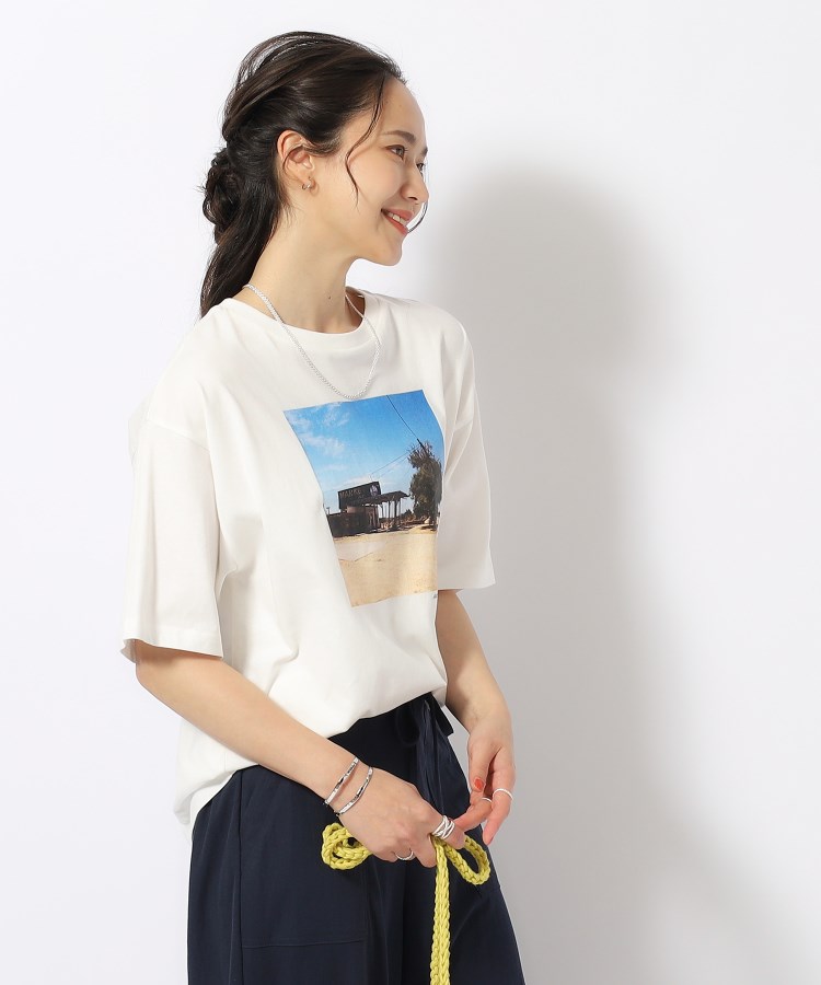 シューラルー(SHOO・LA・RUE)の【洗える/プチプラ/綿100％】グラフィック半袖ゆるTシャツ22
