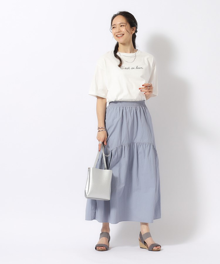 シューラルー(SHOO・LA・RUE)の【洗える/プチプラ/綿100％】グラフィック半袖ゆるTシャツ73