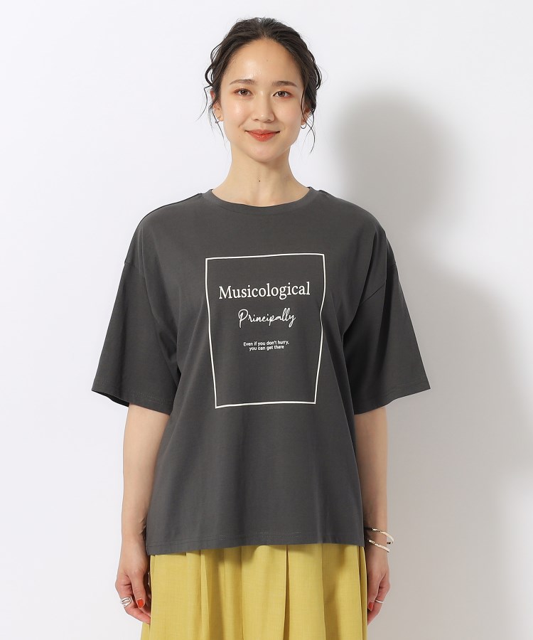 シューラルー(SHOO・LA・RUE)の【洗える/プチプラ/綿100％】グラフィック半袖ゆるTシャツ101