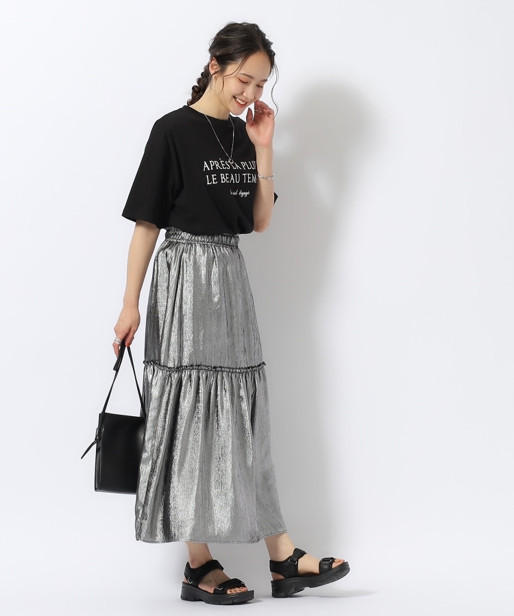 シューラルー(SHOO・LA・RUE)の【洗える/プチプラ/綿100％】グラフィック半袖ゆるTシャツ19