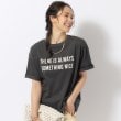 シューラルー(SHOO・LA・RUE)の【洗える/プチプラ/綿100％】グラフィック半袖ゆるTシャツ チャコールグレー(813)