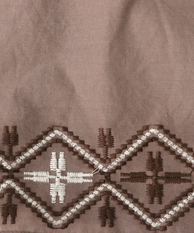 シューラルー(SHOO・LA・RUE)のさらりと着こなす インド綿 裾刺繍ワンピース16
