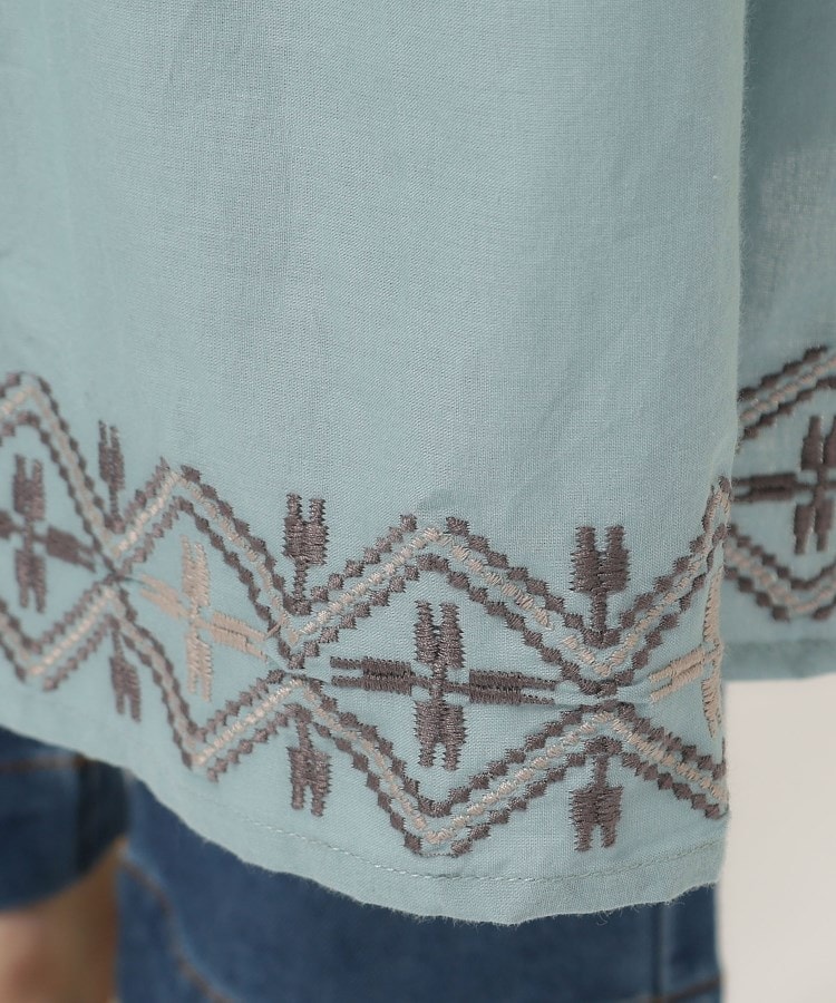シューラルー(SHOO・LA・RUE)のさらりと着こなす インド綿 裾刺繍ワンピース24