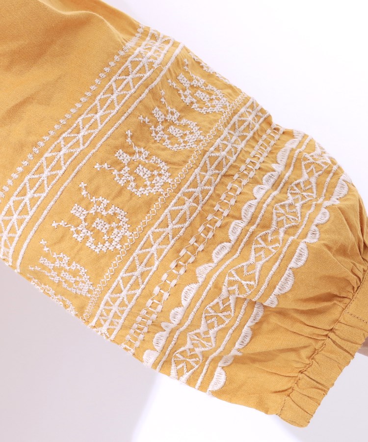 シューラルー(SHOO・LA・RUE)の【洗える/インド綿100％】ふわっと広がる お袖刺繍ワンピース15