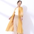 シューラルー(SHOO・LA・RUE)の【洗える/インド綿100％】ふわっと広がる お袖刺繍ワンピース マスタード(033)