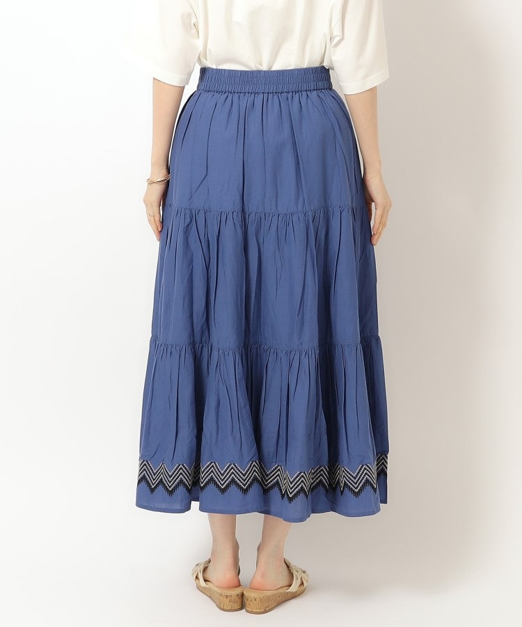シューラルー(SHOO・LA・RUE)のふわっと揺れる インド綿 ティアード刺繍スカート19