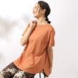 シューラルー(SHOO・LA・RUE)の【汗ジミ防止/UV】夏も好きな色を着よう 欲ばりTシャツ オレンジ(068)
