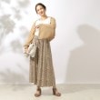 シューラルー(SHOO・LA・RUE)のコーデのアクセントに とろみ総柄ガウチョパンツ8