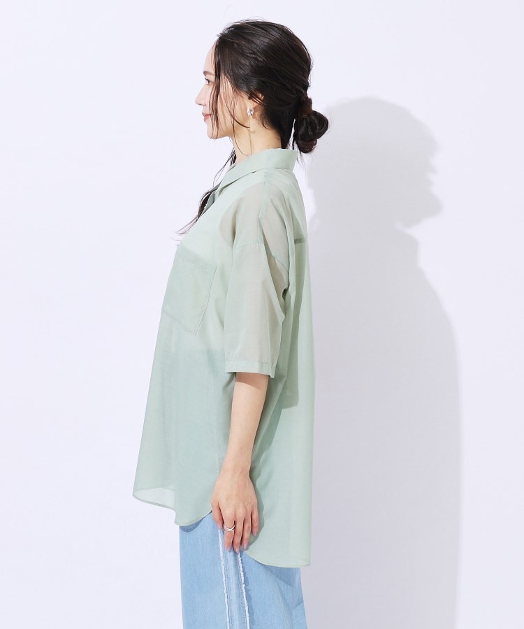 シューラルー(SHOO・LA・RUE)の【洗える】ふわり軽い ゆるシルエット前開きシャツ14