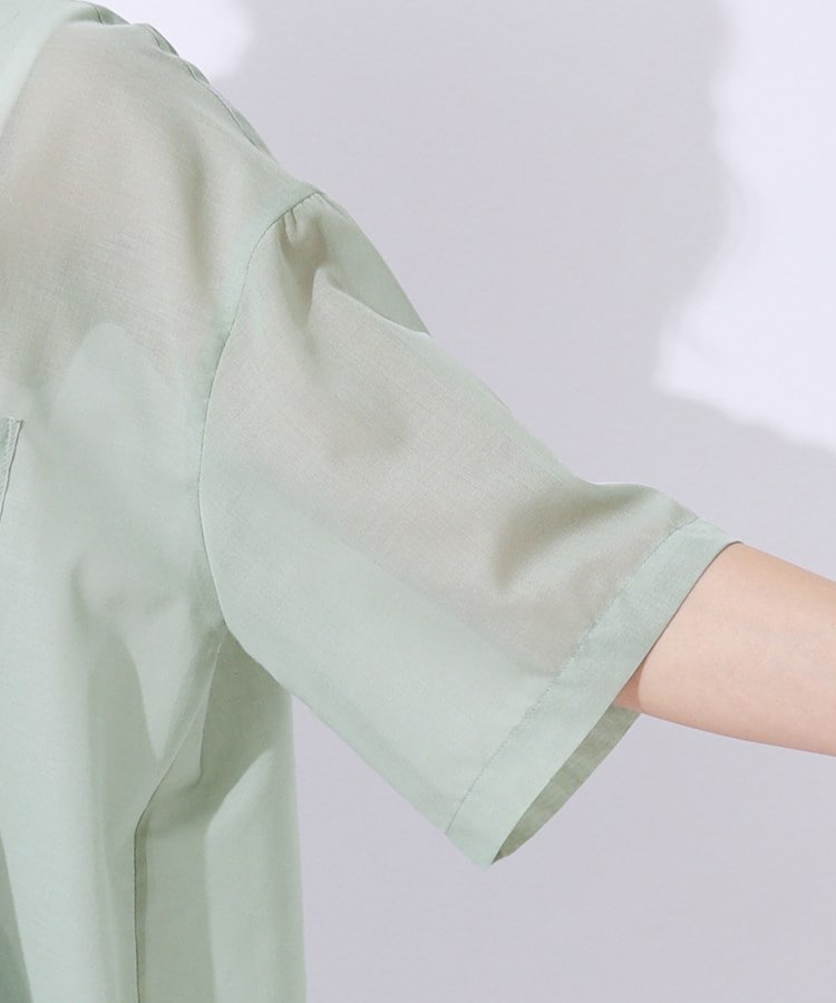 シューラルー(SHOO・LA・RUE)の【洗える】ふわり軽い ゆるシルエット前開きシャツ18