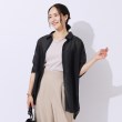 シューラルー(SHOO・LA・RUE)の【洗える】ふわり軽い ゆるシルエット前開きシャツ1