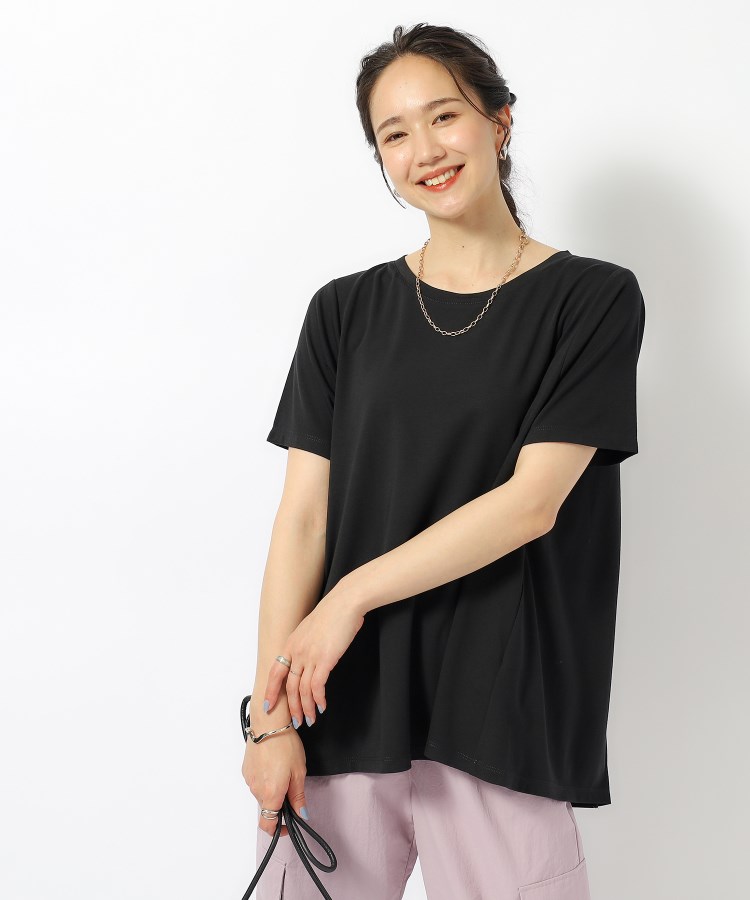 シューラルー(SHOO・LA・RUE)の【UV】後ろ姿で魅せる とろみバックデザイントップス5