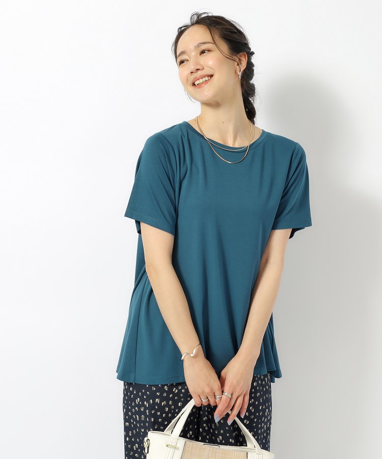 シューラルー(SHOO・LA・RUE)の【UV】後ろ姿で魅せる とろみバックデザイントップス13
