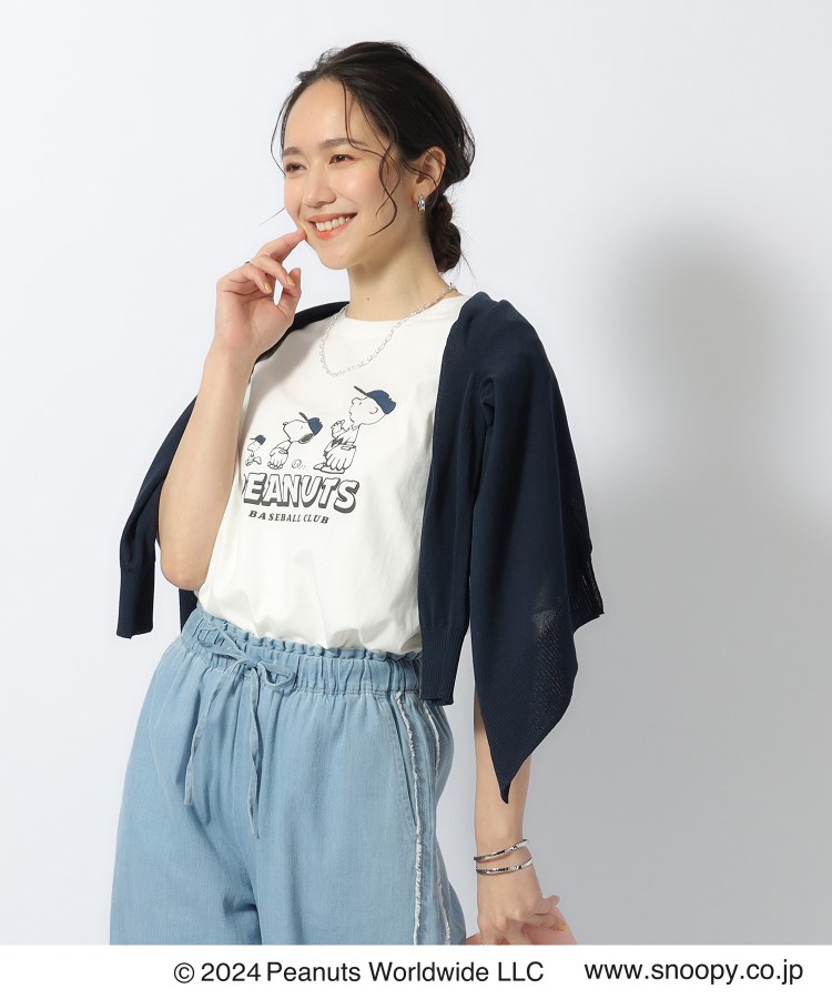 シューラルー(SHOO・LA・RUE)の【PEANUTS】別注 接触冷感グラフィックTシャツ1