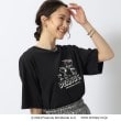 シューラルー(SHOO・LA・RUE)の【PEANUTS】別注 接触冷感グラフィックTシャツ ブラック(019)