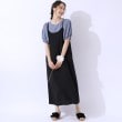 シューラルー(SHOO・LA・RUE)の【洗える】着丈が調節できる 楊柳キャミワンピース ブラック(019)