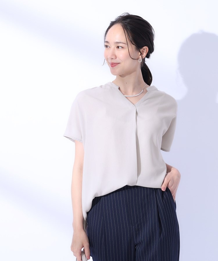 シューラルー(SHOO・LA・RUE)の【洗える/プチプラ/無理せずキレイ】女性らしく好印象 スキッパーブラウス13