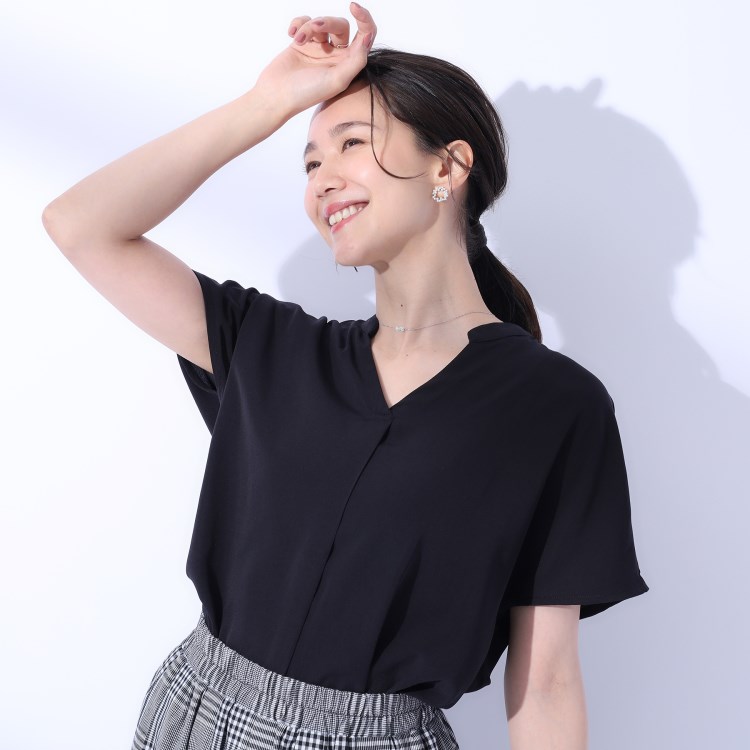 シューラルー(SHOO・LA・RUE)の【洗える/プチプラ/無理せずキレイ】女性らしく好印象 スキッパーブラウス シャツ・ブラウス