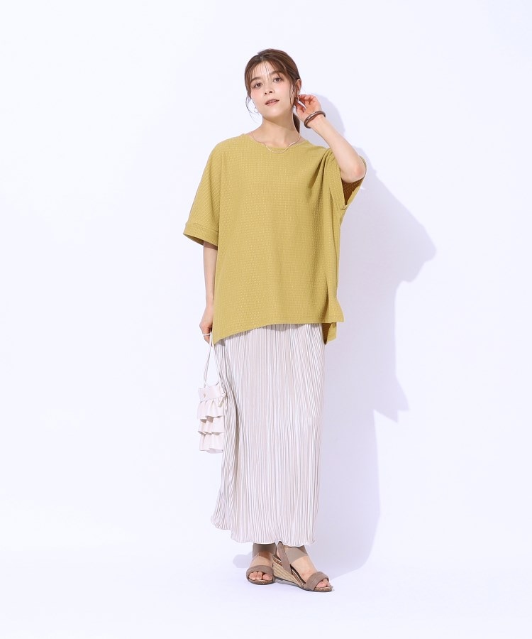 シューラルー(SHOO・LA・RUE)の【涼やかリラクシー】アウトで決まる 5分袖ドルマントップス15