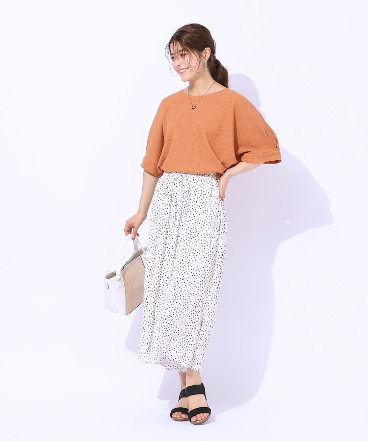 シューラルー(SHOO・LA・RUE)の【涼やかリラクシー】アウトで決まる 5分袖ドルマントップス19
