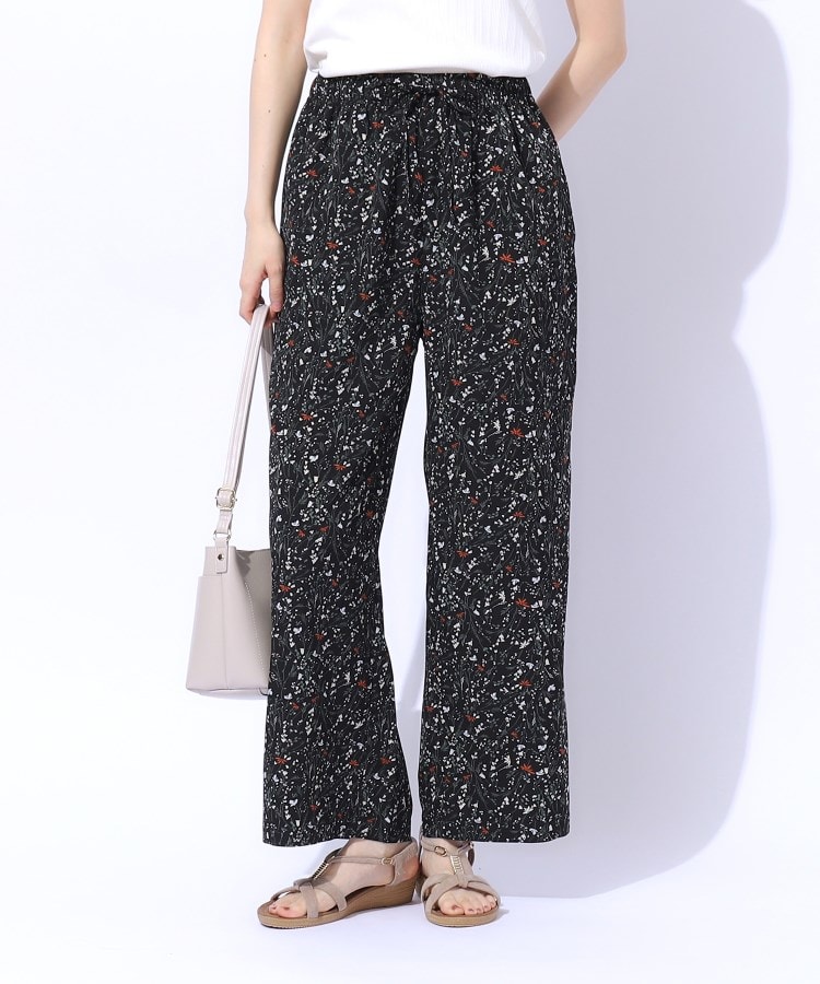 シューラルー(SHOO・LA・RUE)の【洗える】ジョーゼット柄プリントパンツ9