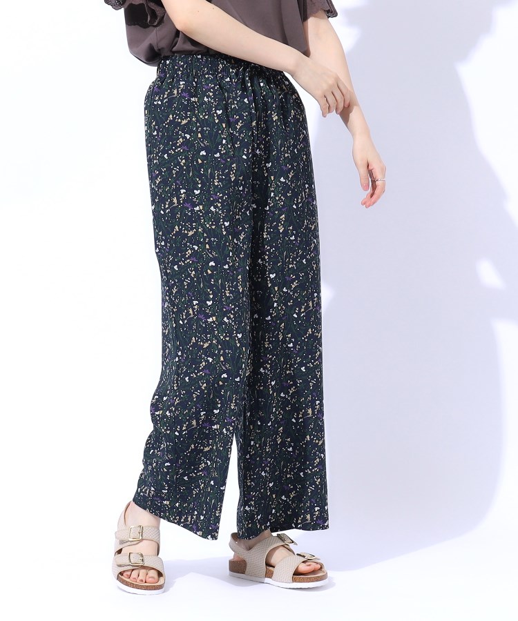 シューラルー(SHOO・LA・RUE)の【洗える】ジョーゼット柄プリントパンツ14