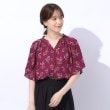 シューラルー(SHOO・LA・RUE)の【高レビュー/洗える】シンプルコーデに彩りを プリント前あきブラウス13