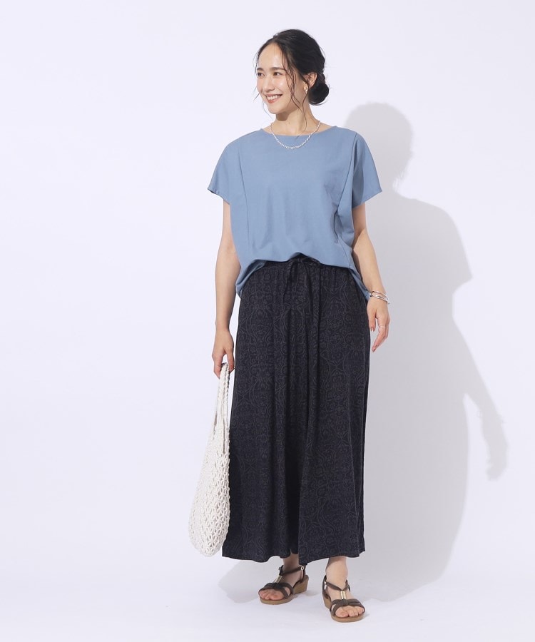 シューラルー(SHOO・LA・RUE)の【洗える/体型カバー】上品カジュアル 切替カノコトップス11