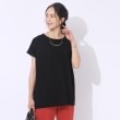 シューラルー(SHOO・LA・RUE)の【洗える/体型カバー】上品カジュアル 切替カノコトップス1