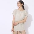 シューラルー(SHOO・LA・RUE)の【洗える/体型カバー】上品カジュアル 切替カノコトップス5