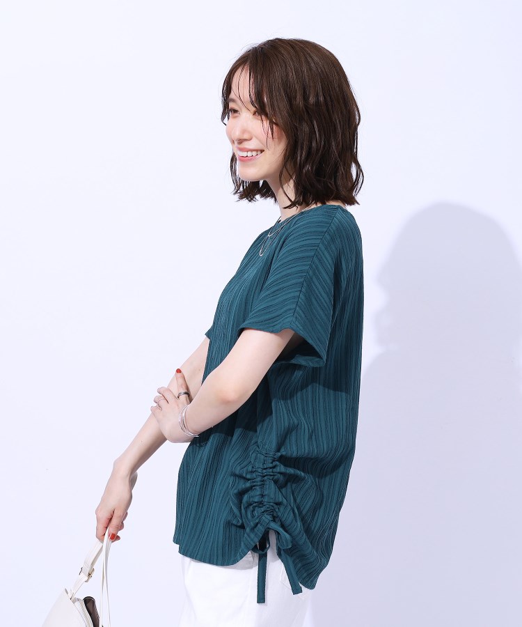 シューラルー(SHOO・LA・RUE)の【セットアップ可】インしたくない人のための 楊柳サイドリボントップス6