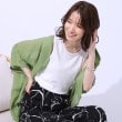 シューラルー(SHOO・LA・RUE)のさりげないビーズで差をつける ビーズネックタンクトップ ホワイト(001)