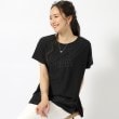 シューラルー(SHOO・LA・RUE)の涼やかにきれい見え レースライク ジャカードトップス ブラック(019)
