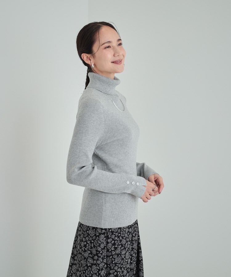 シューラルー(SHOO・LA・RUE)の【高レビュー/洗える/S-3L】ちくちくしにくい なめらか リブタートルニット9