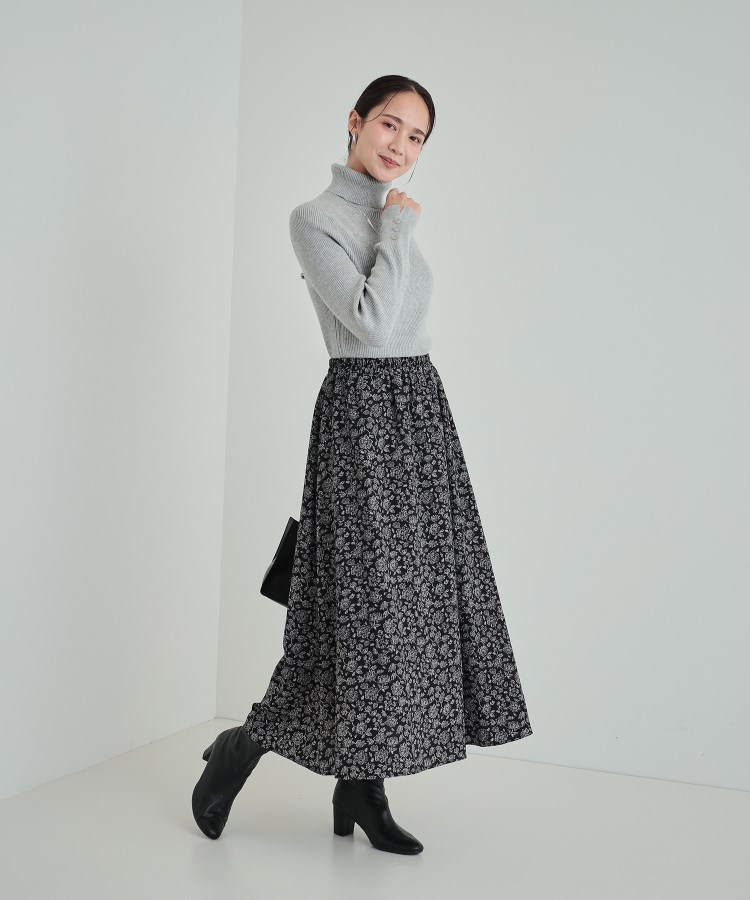 シューラルー(SHOO・LA・RUE)の【高レビュー/洗える/S-3L】ちくちくしにくい なめらか リブタートルニット11
