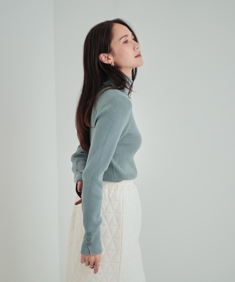 シューラルー(SHOO・LA・RUE)の【高レビュー/洗える/S-3L】ちくちくしにくい なめらか リブタートルニット29