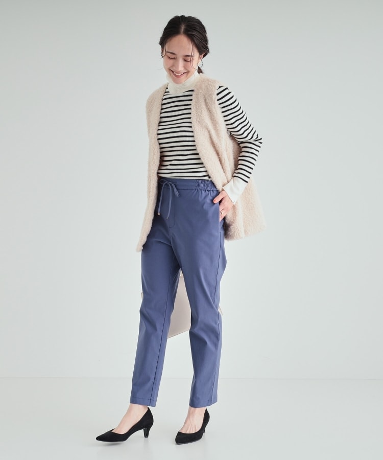 シューラルー(SHOO・LA・RUE)の【高レビュー/洗える/S-3L】ちくちくしにくい なめらか リブタートルニット44