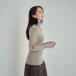 シューラルー(SHOO・LA・RUE)の【高レビュー/洗える/S-3L】ちくちくしにくい なめらか リブタートルニット34