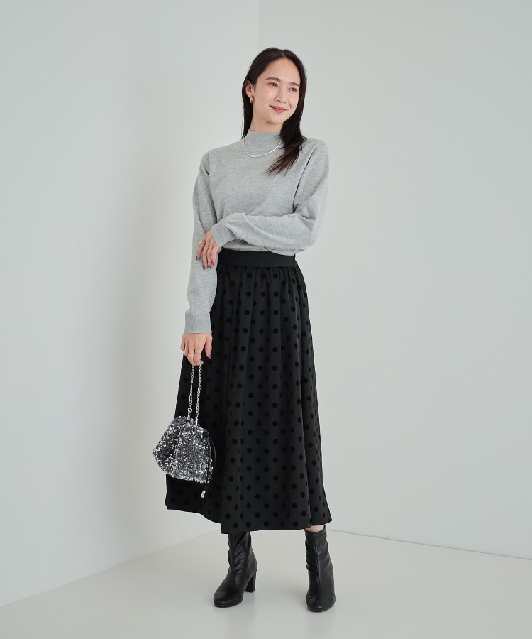 シューラルー(SHOO・LA・RUE)の【高レビュー/洗える】ちくちくしにくい なめらかハイネックニット11