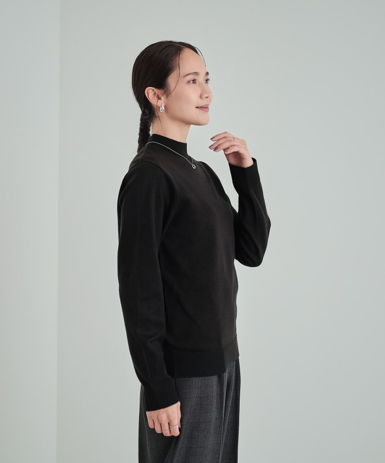 高レビュー/洗える】ちくちくしにくい なめらかハイネックニット 高レビュー/洗える】ちくちくしにくい なめらかハイネックニット
