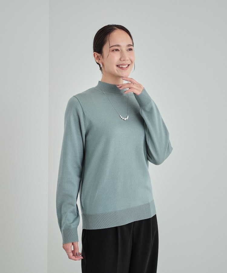 シューラルー(SHOO・LA・RUE)の【高レビュー/洗える】ちくちくしにくい なめらかハイネックニット17
