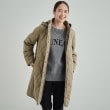 シューラルー(SHOO・LA・RUE)の【撥水/フード取り外し可】冬に嬉しいこだわり満載 ひょうたん柄キルトコート オリーブグリーン(026)