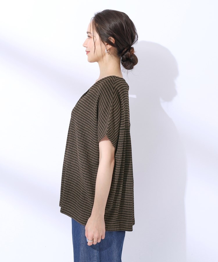 シューラルー(SHOO・LA・RUE)の【洗える】甘すぎないギンガムチェック トップス16