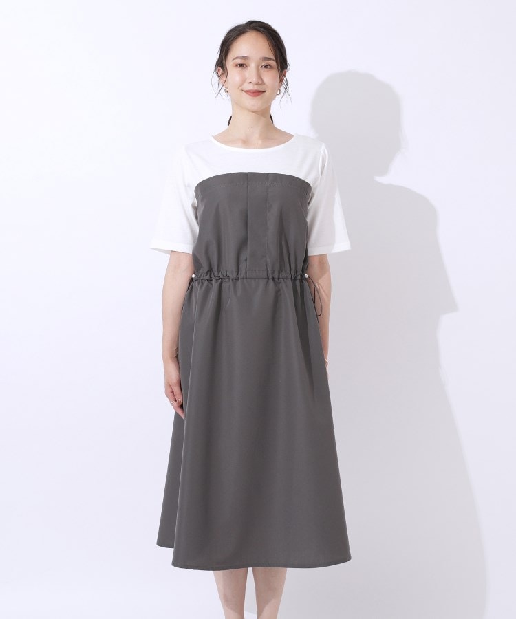 シューラルー(SHOO・LA・RUE)の【洗える】一枚でコーデが決まる ビスチェドッキングワンピース9