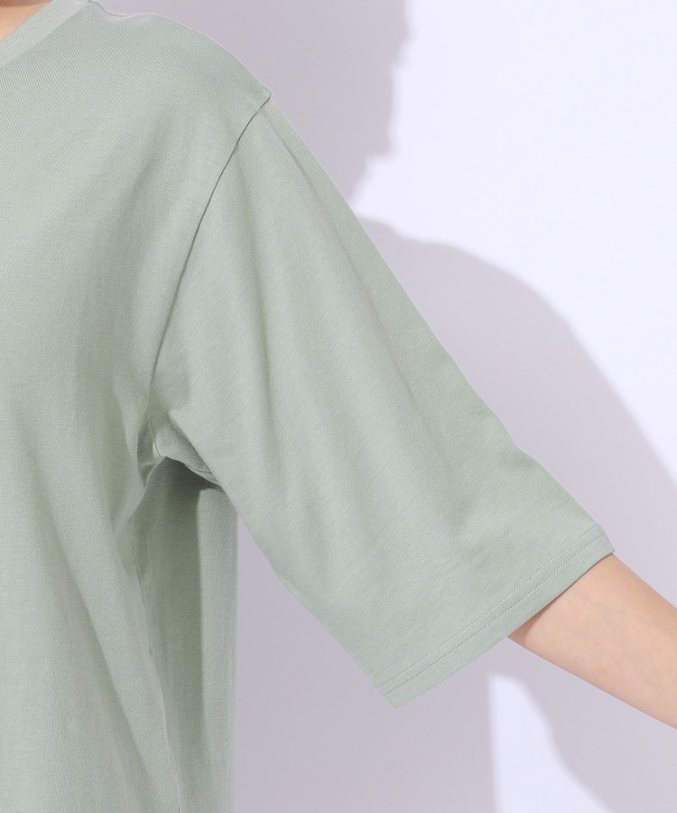 シューラルー(SHOO・LA・RUE)の【洗える/綿100%/プチプラ】アウトも決まる ラウンドヘム プリントTシャツ29