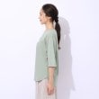 シューラルー(SHOO・LA・RUE)の【洗える/綿100%/プチプラ】アウトも決まる ラウンドヘム プリントTシャツ26