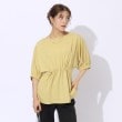 シューラルー(SHOO・LA・RUE)の【洗える】ウエスト調節可能 ドロスト5分袖トップス9